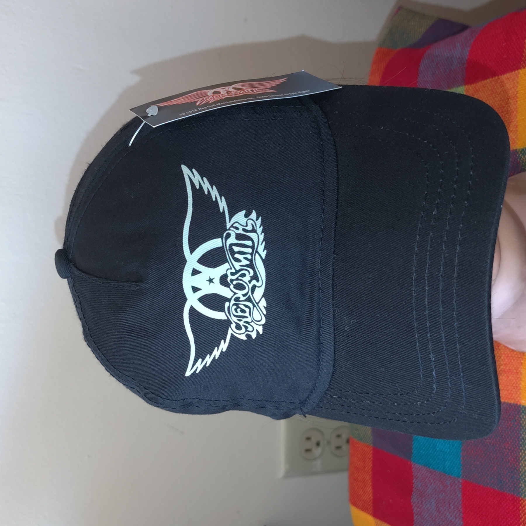 Aerosmith Wings Baseball Black Snapback Hat Cap New